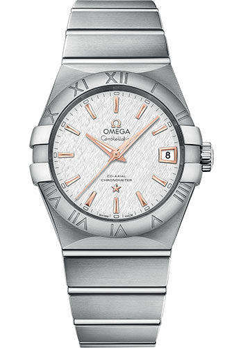 Omega Constellation Co-Axial Watch - 38 mm Steel Case - White -Silvery Dial - 123.10.38.21.02.002