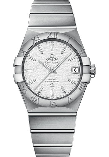 Omega Constellation Co-Axial Watch - 38 mm Steel Case - White -Silvery Dial - 123.10.38.21.02.004