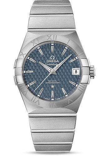 Omega Constellation Co-Axial Watch - 38 mm Steel Case - Blue Dial - 123.10.38.21.03.001