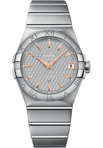 Omega Constellation Co-Axial Watch - 38 mm Steel Case - Grey Dial - 123.10.38.21.06.002