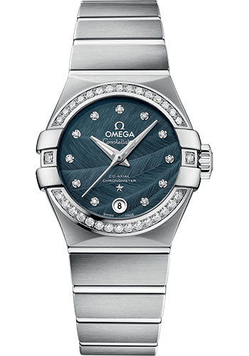 Omega Constellation Co-Axial Watch - 27 mm Steel Case - Blue Dial - 123.15.27.20.53.001