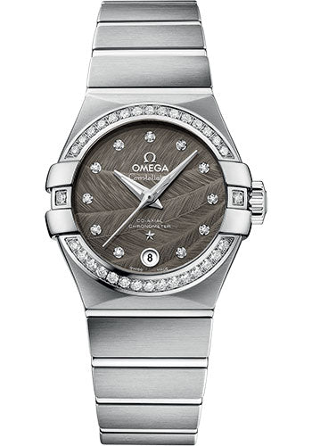Omega Constellation Co-Axial Watch - 27 mm Steel Case - Grey Dial - 123.15.27.20.56.001