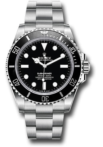 Rolex Steel Submariner Watch - Black Dial - 2020 Release - 124060