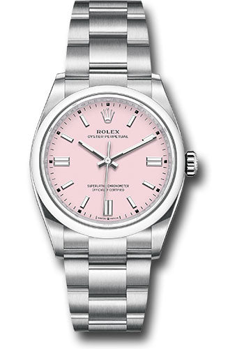Rolex Oyster Perpetual 36 Watch - Domed Bezel - Candy Pink Index Dial - Oyster Bracelet - 2020 Release - 126000 cpio