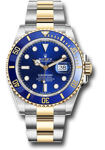 Rolex Steel and Gold Submariner Date Watch - Blue Bezel - Blue Dial - 2020 Release - 126613LB