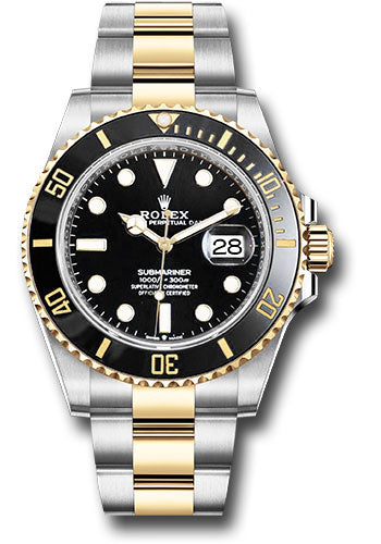 Rolex Steel and Gold Submariner Date Watch - Black Bezel - Black Dial - 2020 Release - 126613LN