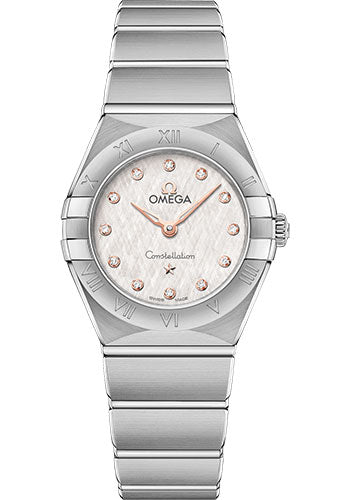 Omega Constellation Manhattan Quartz Watch - 25 mm Steel Case - Cream Silvery Dial - 131.10.25.60.52.001