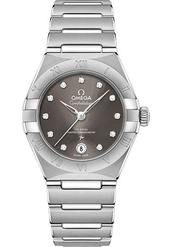 Omega Constellation Manhattan Co-Axial Master Chronometer Watch - 29 mm Steel Case - Grey Diamond Dial - 131.10.29.20.56.001