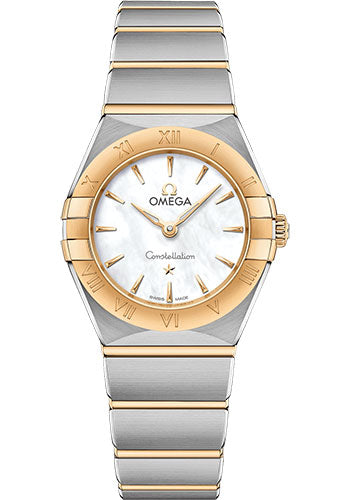 Omega Constellation Manhattan Quartz Watch - 25 mm Steel And Yellow Gold Case - Mother-Of-Pearl Dial - 131.20.25.60.05.002