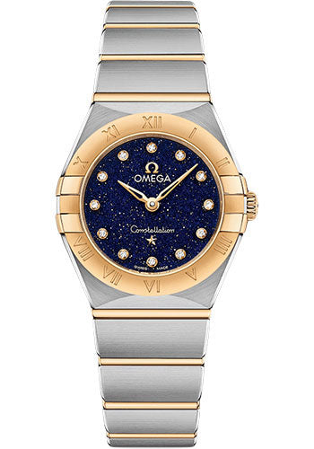 Omega Constellation Quartz - 25 mm Steel And Yellow Gold Case - Blue Glass Diamond Dial - 131.20.25.60.53.001