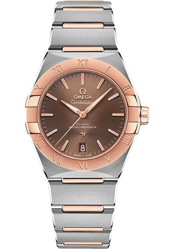 Omega Constellation OMEGA Co-Axial Master Chronometer - 36 mm Steel And Sedna Gold Case - Brown Dial - 131.20.36.20.13.001