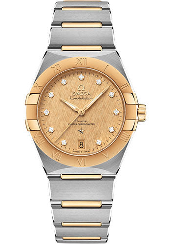 Omega Constellation OMEGA Co-Axial Master Chronometer - 36 mm Steel And Yellow Gold Case - Champagne Diamond Dial - 131.20.36.20.58.001