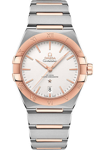 Omega Constellation OMEGA Co-Axial Master Chronometer - 39 mm Steel And Sedna Gold Case - Silvery Dial - 131.20.39.20.02.001