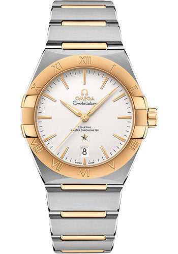 Omega Constellation OMEGA Co-Axial Master Chronometer - 39 mm Steel And Yellow Gold Case - Silvery Dial - 131.20.39.20.02.002