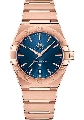 Omega Constellation OMEGA Co-Axial Master Chronometer - 39 mm Sedna Gold Case - Blue Dial - 131.50.39.20.03.001