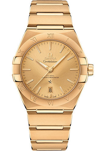 Omega Constellation OMEGA Co-Axial Master Chronometer - 39 mm Yellow Gold Case - Champagne Dial - 131.50.39.20.08.001