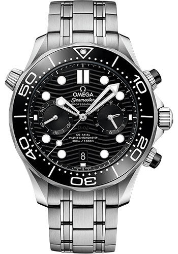 Omega Seamaster Diver 300M Omega Co-Axial Master Chronometer Chronograph - 44 mm Steel Case - Black Dial - 210.30.44.51.01.001