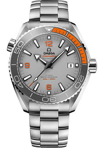 Omega Seamaster Planet Ocean 600 M Co-Axial Master Chronometer Watch - 43.5 mm Titanium Case - Unidirectional Grey Ceramic Bezel - Grade 5 Titanium Dial - 215.90.44.21.99.001