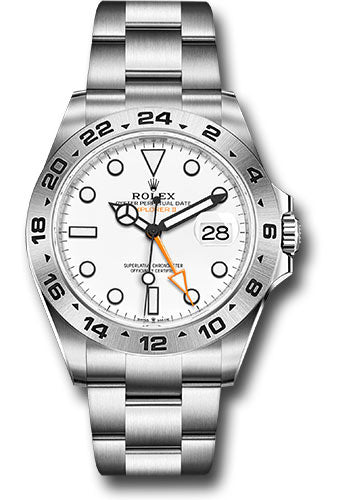 Rolex Oyster Perpetual Explorer II Watch - Oystersteel - White Dial - Oyster Bracelet - 2021 Release - 226570 w