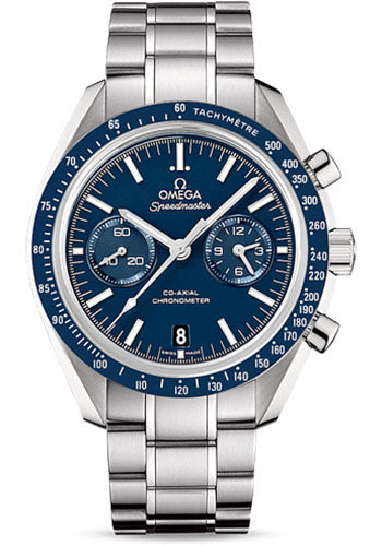 Omega Speedmaster Moonwatch Co-Axial Chronograph Watch - 44.25 mm Steel Case - Blue Tachymeter Bezel - Blue Dial - 311.90.44.51.03.001