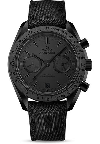 Omega Speedmaster Moonwatch Omega Co-Axial Chronograph Watch - 44.25 mm Black Ceramic Case - Black Dial - Black Nylon Strap - 311.92.44.51.01.005