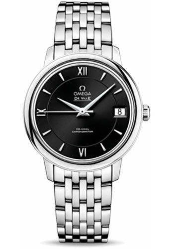 Omega De Ville Prestige Co-Axial Watch - 32.7 mm Steel Case - Black Dial - 424.10.33.20.01.001