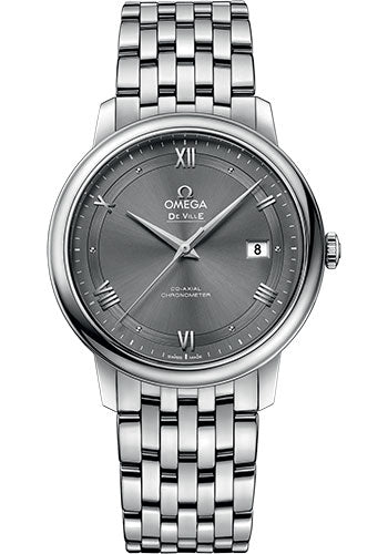 Omega De Ville Prestige Co-Axial Watch - 39.5 mm Steel Case - Grey Dial - 424.10.40.20.06.001
