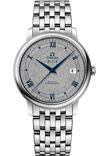 Omega De Ville Prestige Co-Axial Watch - 39.5 mm Steel Case - Grey Dial - 424.10.40.20.06.002