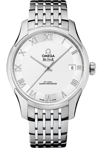Omega De Ville Hour Vision Co-Axial Master Chronometer Watch - 41 mm Steel Case - Two-Zone -Silver Dial - 433.10.41.21.02.001