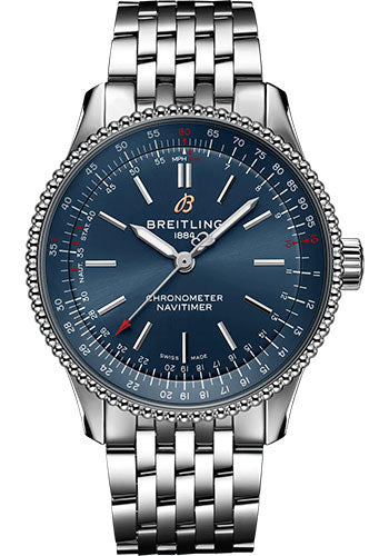 Breitling Navitimer Automatic 35 Watch - Stainless Steel - Blue Dial - Metal Bracelet - A17395161C1A1