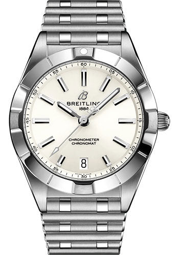 Breitling Chronomat 32 Watch - Stainless Steel - White Dial - Metal Bracelet - A77310101A2A1