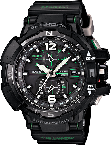 G-Shock Analog Aviation Series Black GWA-1100-1A3 Watch