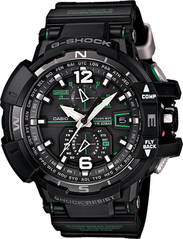 G-Shock Analog Aviation Series Black GWA-1100-1A3 Watch