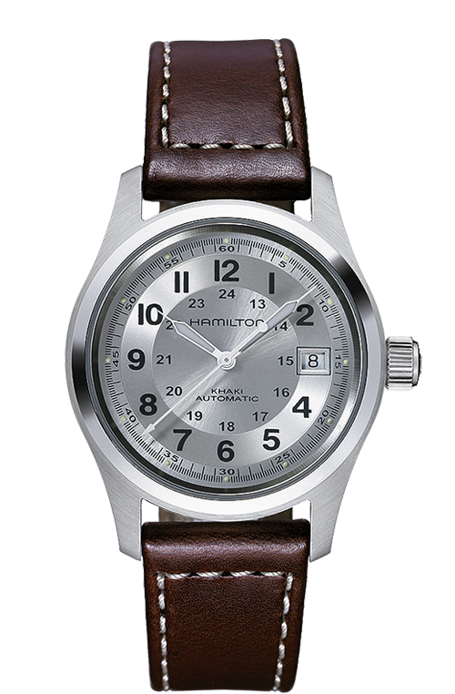 Hamilton Khaki Field Automatic Stainless Steel Silver Dial 38mm Watch
