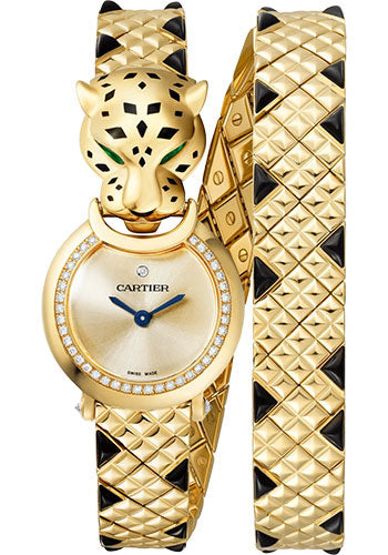 Cartier La Panthere Watch - 23.6 mm Yellow Gold Diamond Case - Gold-Tone Dial - Yellow Gold Bracelet - HPI01382