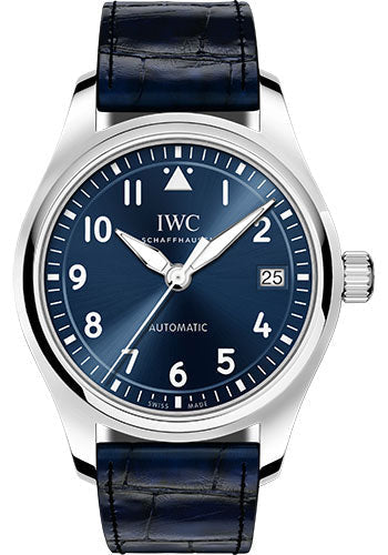 IWC Pilot's Watch Automatic 36 - 36.0 mm Stainless Steel Case - Blue Dial - Blue Alligator Strap - IW324008
