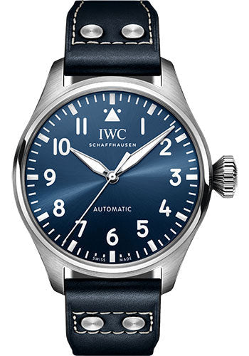 IWC Big Pilot's Watch 43 - Stainless Steel Case - Blue Dial - Blue Calfskin Strap - IW329303