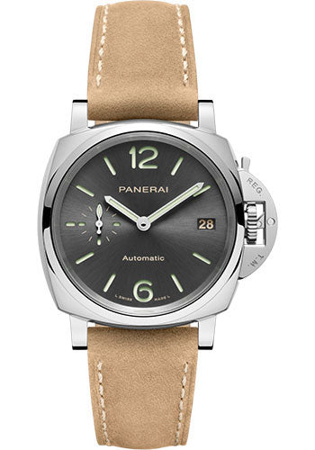 Panerai Luminor Due - 38mm - Polished Steel - Sun-Brushed Anthracite Dial - PAM00755