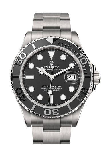 Rolex Yacht Master 42 Intense Black Dial Titanium Mens Watch 226627
