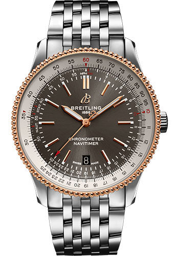 Breitling Navitimer Automatic 41 Watch - Steel & Red Gold - Anthracite Dial - Steel Bracelet - U17326211M1A1