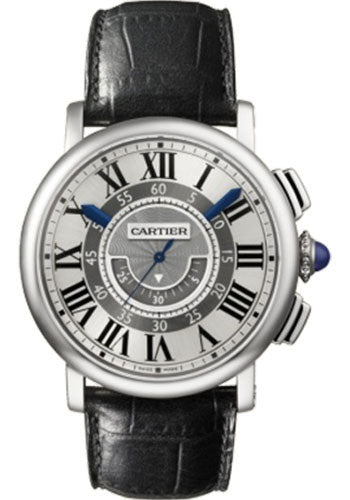 Cartier Rotonde de Cartier Central Chronograph Watch - 42 mm White Gold Case - W1556051