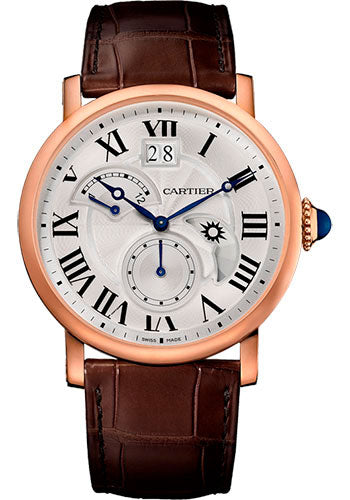Cartier Rotonde de Cartier Large Date and Retrograde Second Time Zone Watch - 42 mm Pink Gold Case - W1556240