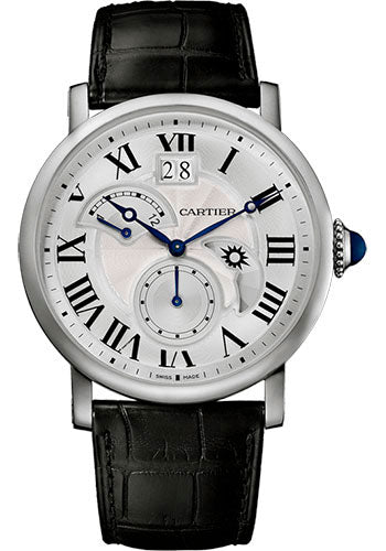 Cartier Rotonde De Cartier Large Date Second Time-Zone Watch - 42 mm Steel Case - W1556368