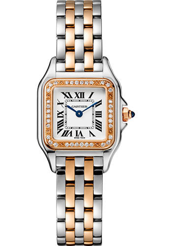 Cartier Panthere de Cartier Watch - 22 mm Steel And Pink Gold Case - Diamond Bezel - W3PN0006