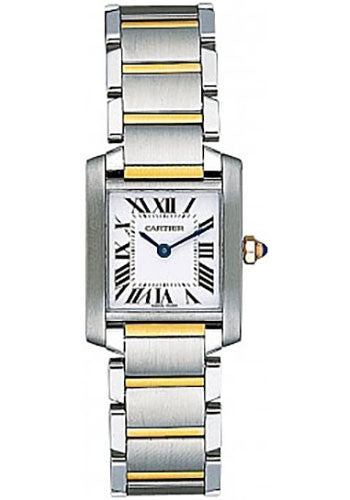 Cartier Tank Francaise Watch - Small Steel And Yellow Gold Case - W51007Q4