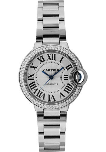 Cartier Ballon Bleu de Cartier Watch - 33 mm White Gold Diamond Case - WE902065