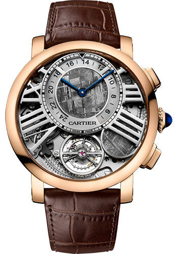 Cartier Rotonde de Cartier Earth and Moon Watch - 47 mm Pink Gold Case - WHRO0013