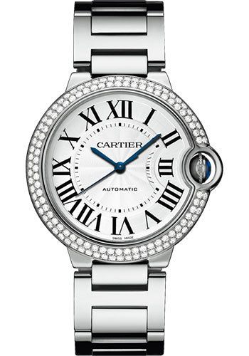 Cartier Ballon Bleu de Cartier Watch - 36 mm White Gold Diamond Case - WJBB0008