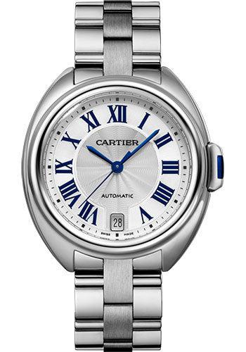 Cartier Cle de Cartier Watch - 35 mm Steel Case - Silver Dial - WSCL0006
