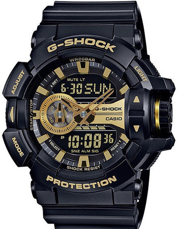 G-Shock Analog-Digital Black & Gold Resin Strap GA400GB-1A9CR Watch